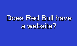 Does Red Bull have a website?