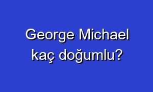 George Michael kaç doğumlu?