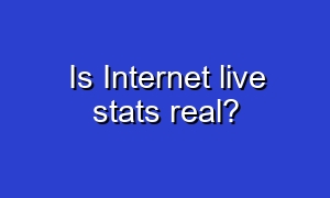 Is Internet live stats real?